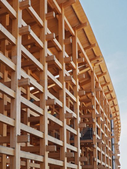 Wooden structure by Sou Fujimoto Architects