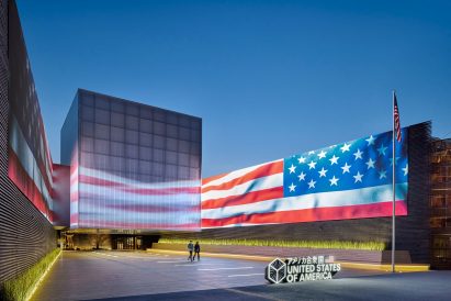 American flag on USA Expo 2025