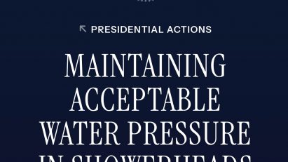Donald Trump showers executive order