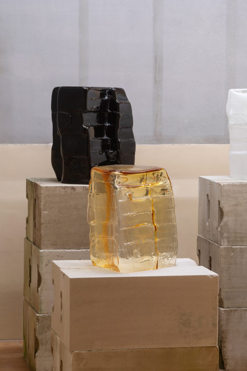 Glass stools