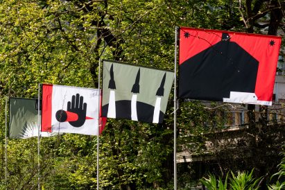 War Flags by Philippe Starck at Milan design week 2025