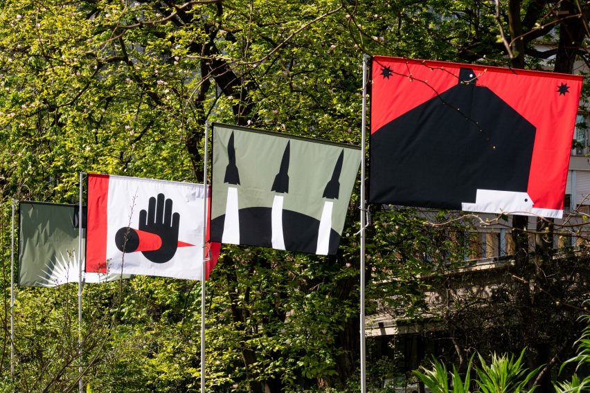 War Flags by Philippe Starck at Milan design week 2025