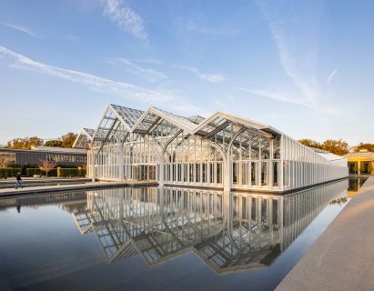 Glass conservatory at Longwood Gardens