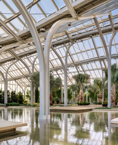 Interior of Longwood Gardens conservatory