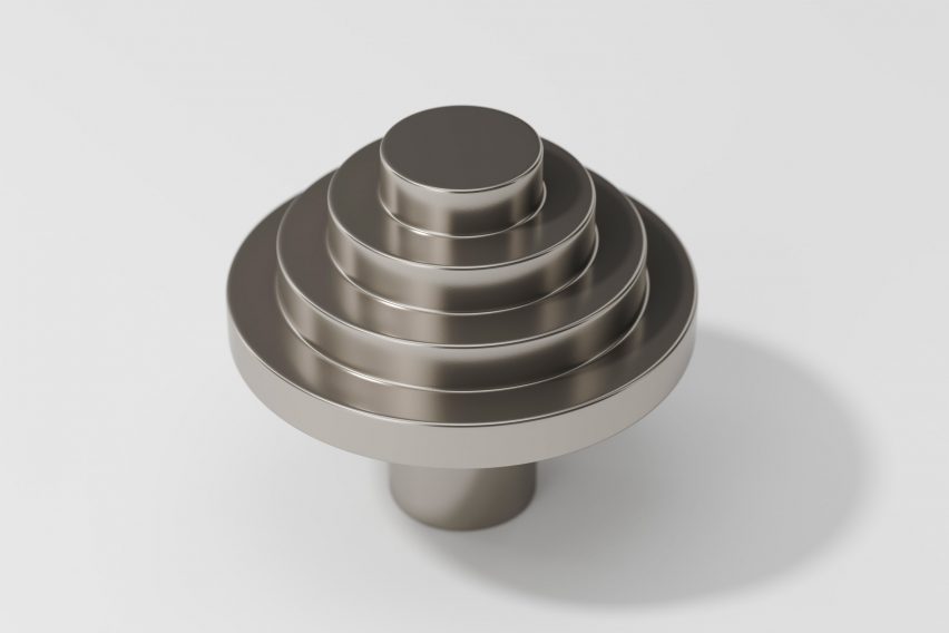 Zzzigurat cupboard knob by Sans-Arc Studio for Bankston Architectural