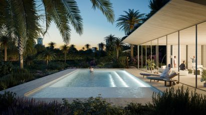 Render of a swimming pool 