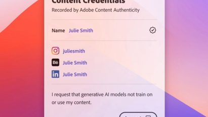 Screenshot of Adobe Content Authenticity app
