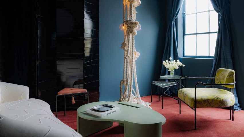 Photo of furniture and rope-style lighting by Cuff Studio