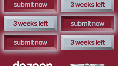 3 week left Dezeen Awards graphic