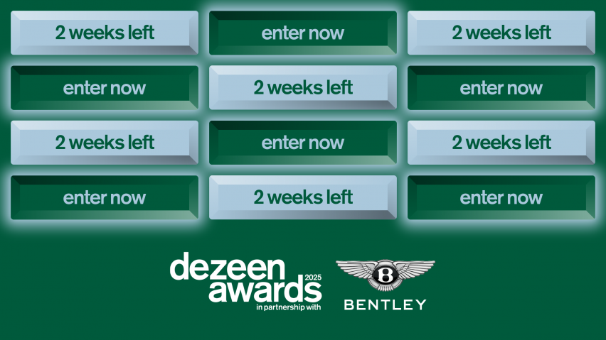 Two weeks left to enter Dezeen Awards