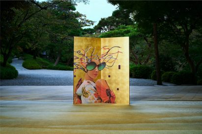 U/M/A/A Inc (United Music And Art), Beyond Craft Japan exhibit of a figure on a board