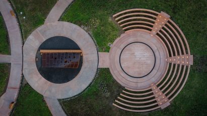 Ehtiopian memorial seen from above