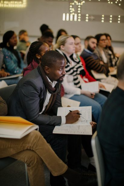 Students listening to a lecture