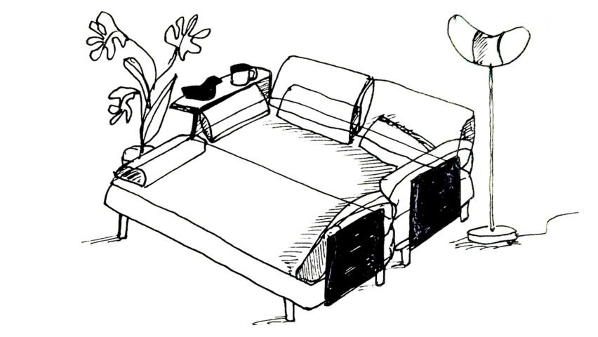 Illustration of a sofa