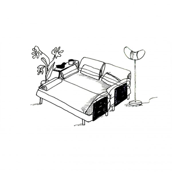 Illustration of a sofa