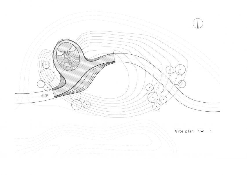 Plan of Ring of Starlight by HDEC AIR-CoLAB Studio