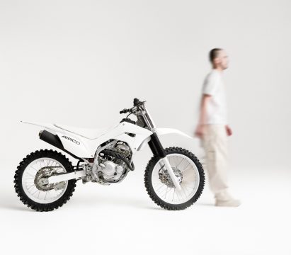Motocross bike with Airco logo