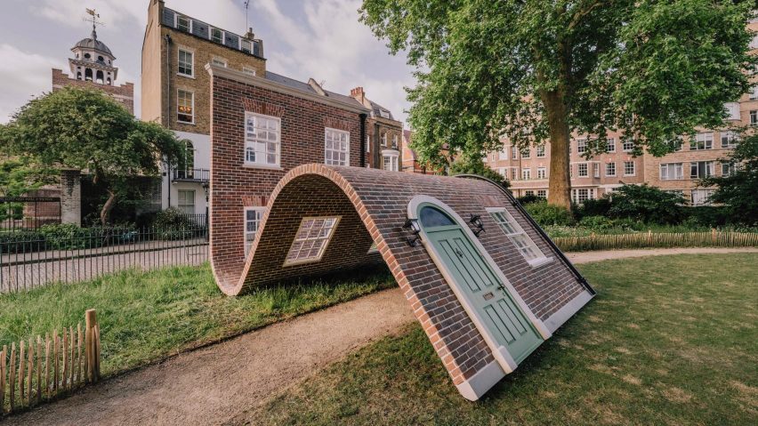 Alex Chinneck creates undulating house to bring sense of "playful escapism" to Clerkenwell Design Week