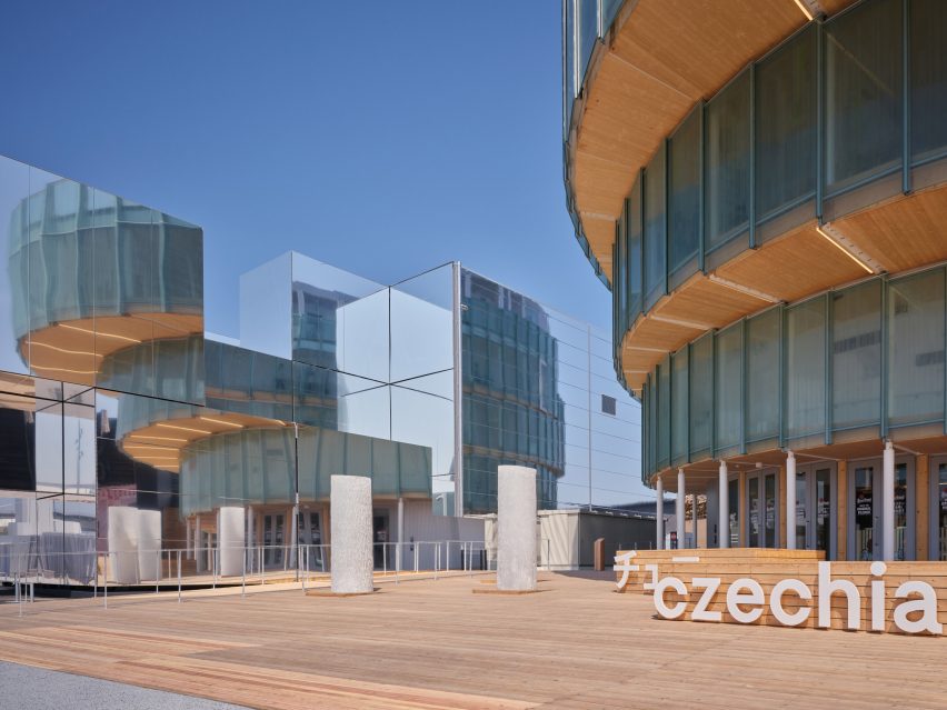 Czech pavilion clad in glass