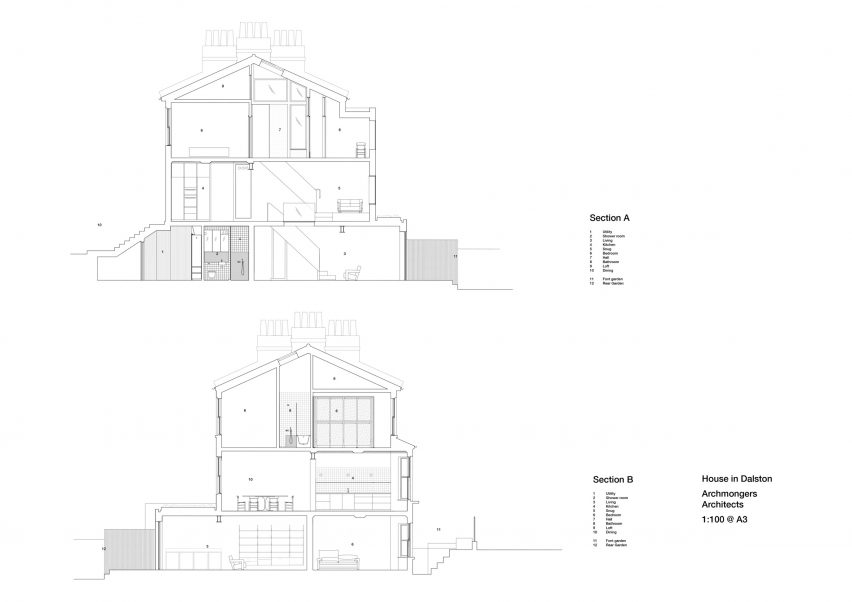 Section of Ray House by Archmongers