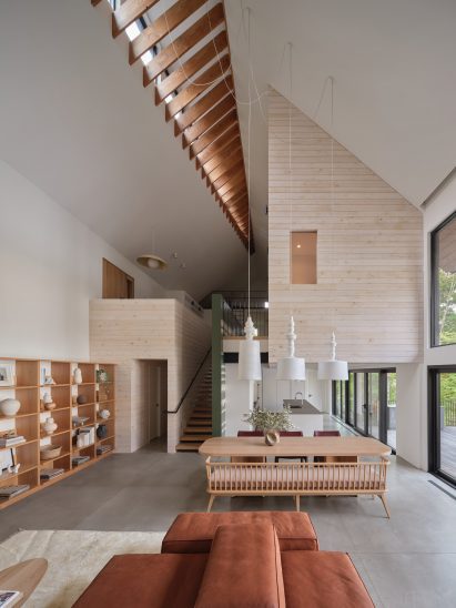 Clerestory windows in gabled cottage