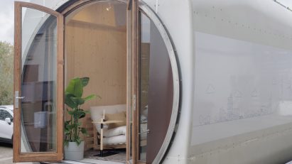 Blade-Made tiny house