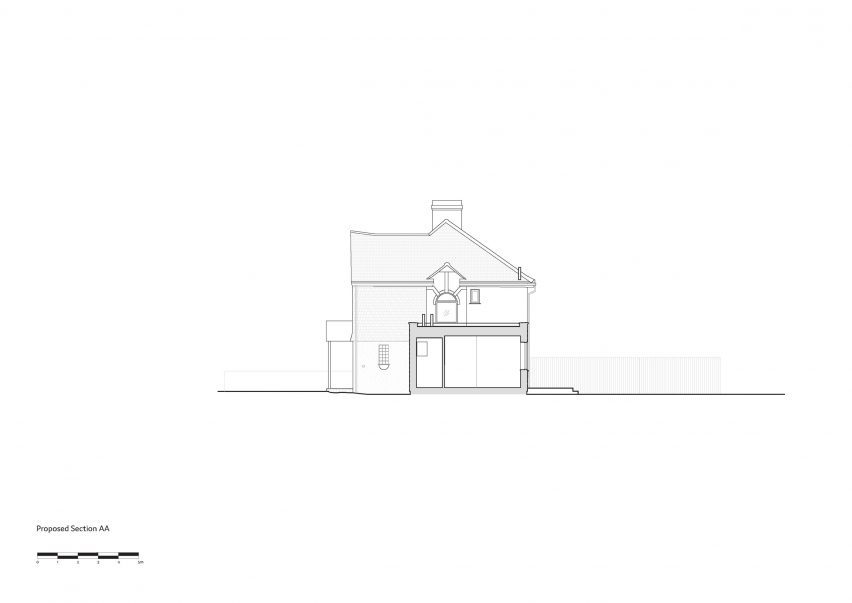Section of Brockley House by Office S&M