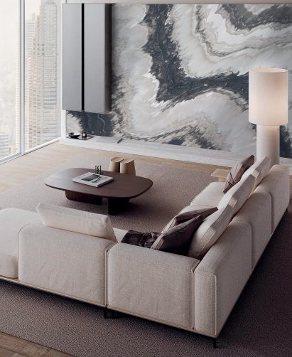 Cipollino GreyWave marble by Antolini