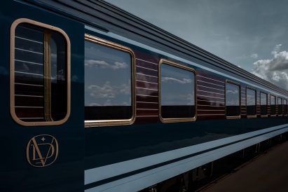 Exterior of Orient Express train