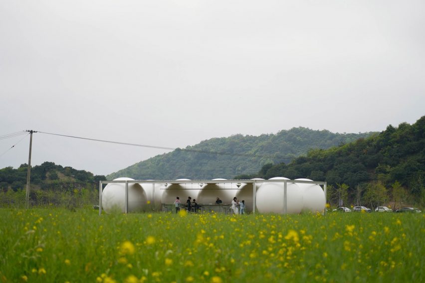Down in the Clouds pavilions by Practice on Earth and Increments Studio