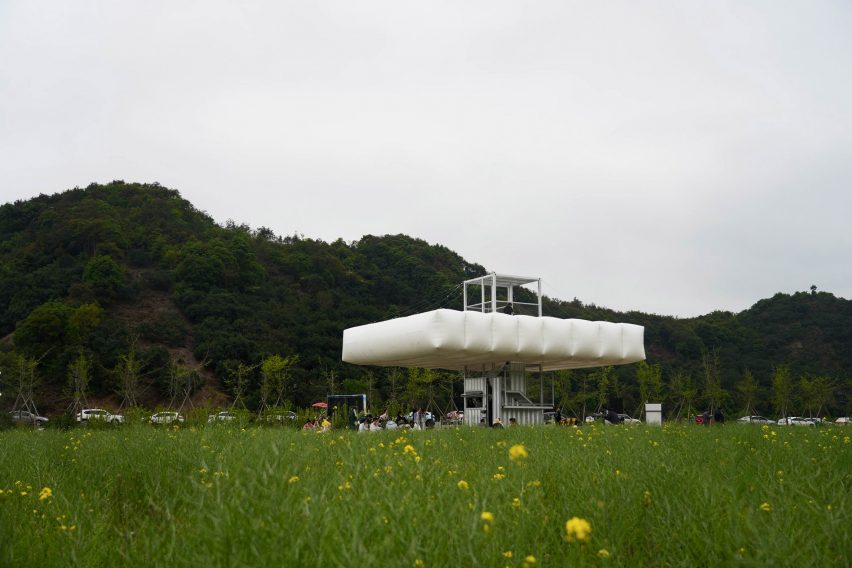 Down in the Clouds pavilions by Practice on Earth and Increments Studio