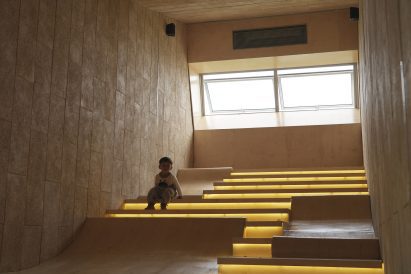 Cinema in old shipping container