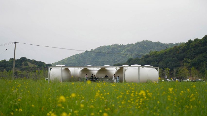 Down in the Clouds pavilions by Practice on Earth and Increments Studio