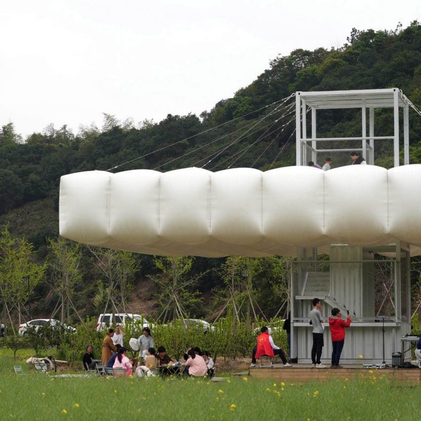 Floating Limestone Step Floating Pavilion | Dezeen