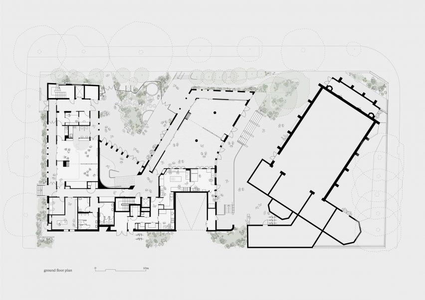 Ground floor plan of St Mary's Coptic Church