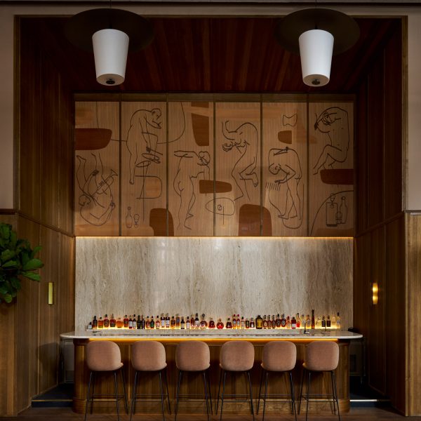 Interior of Epicurus jazz club