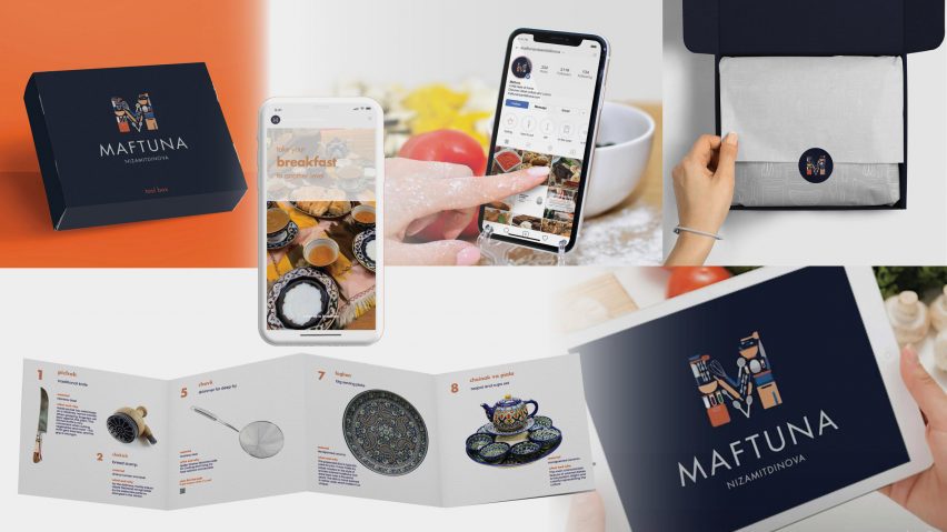 a moodboard of a graphic design project for a