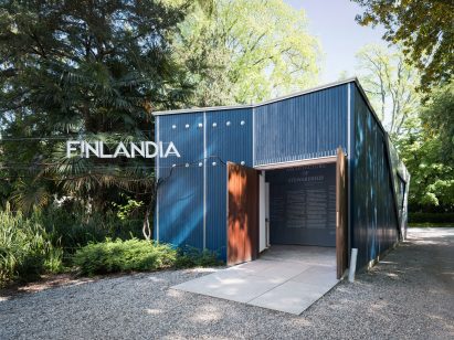 Exterior view of the Finland Pavilion in Venice
