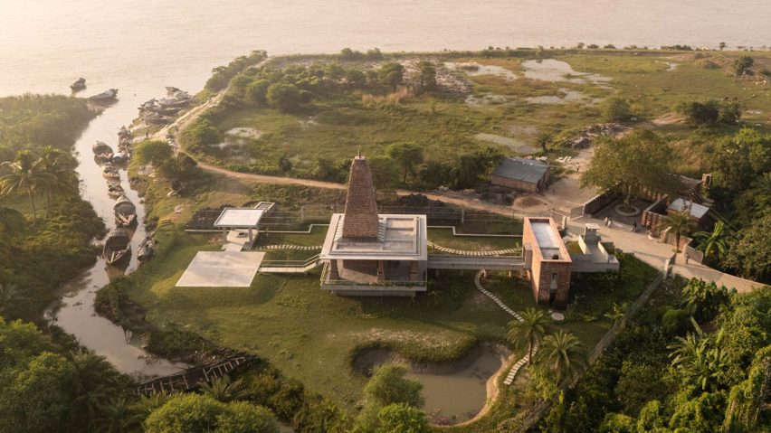 Ganga Leheri Temple by Abin Design Studio