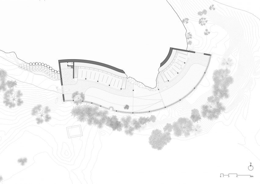 Ground floor plan of Gaushala dairy facility by Studio Saar