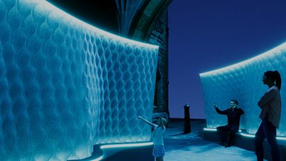 Harmonic Tides installation by Arthur Mamou-Mani
