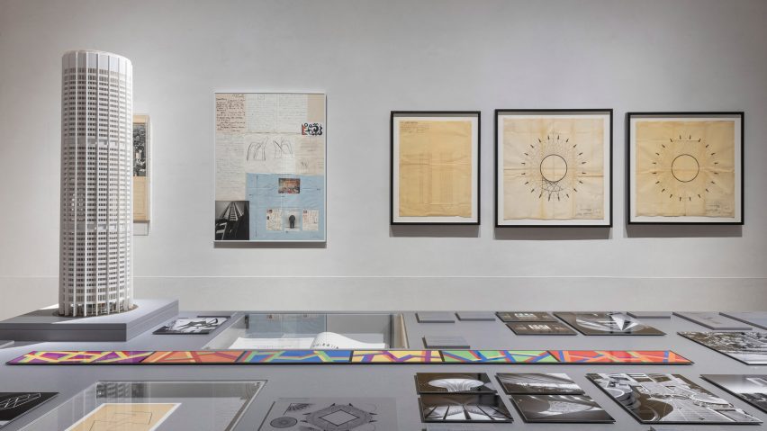 exhibition with model