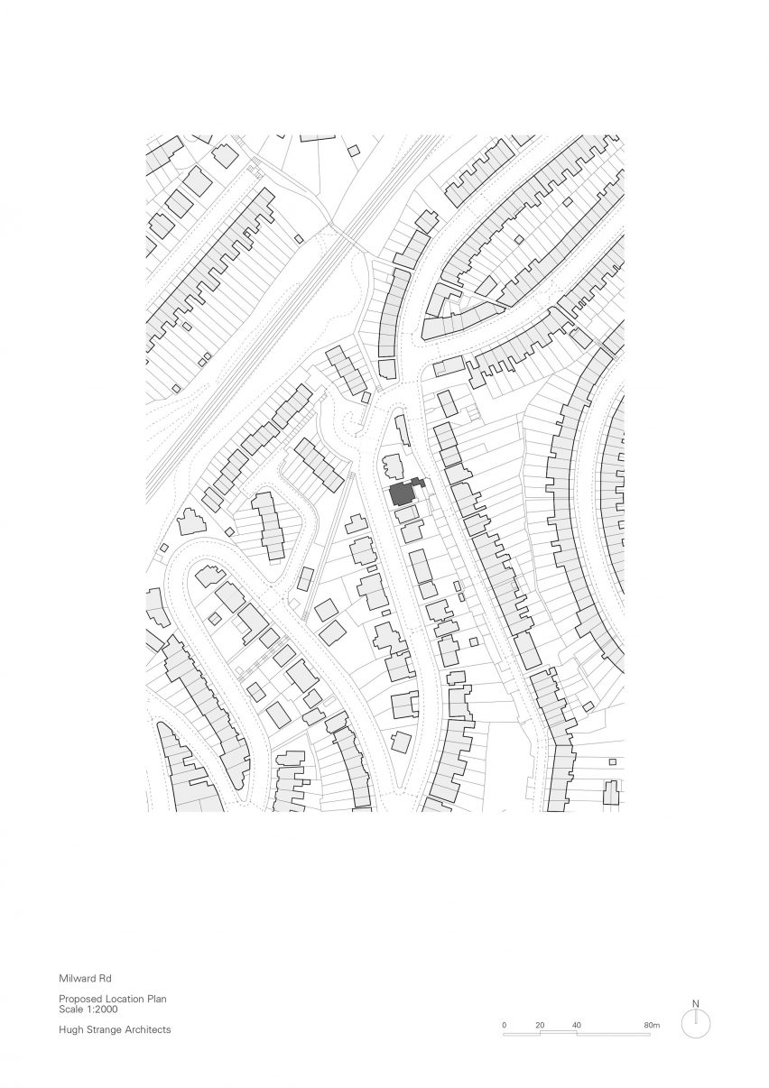 Plan of Hastings House by Hugh Strange Architects