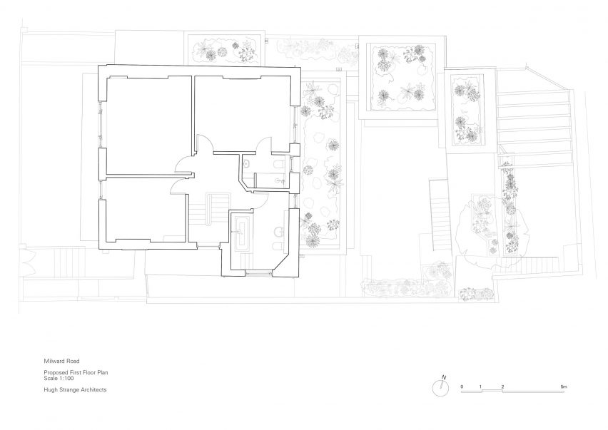 Plan of Hastings House by Hugh Strange Architects