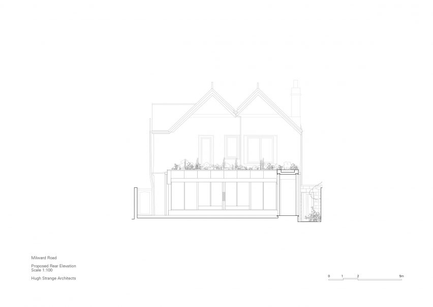 Elevation of Hastings House by Hugh Strange Architects