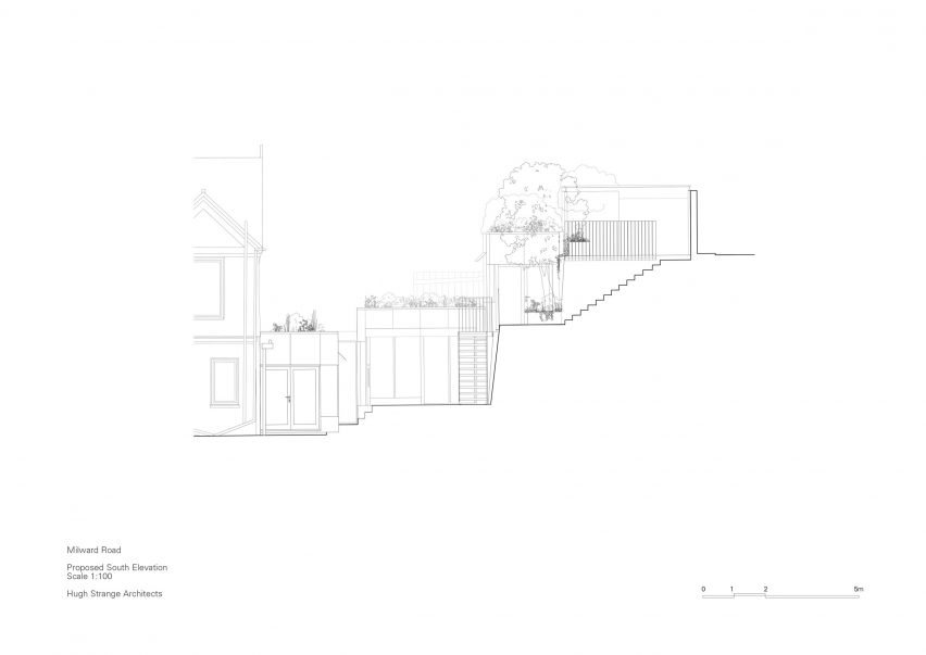 Elevation of Hastings House by Hugh Strange Architects