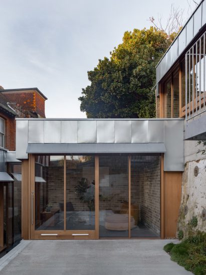 Exterior view of home extension by Hugh Strange Architects