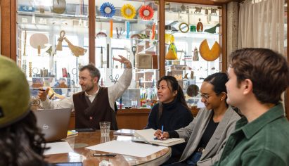 Thomas Heatherwick in his own studio