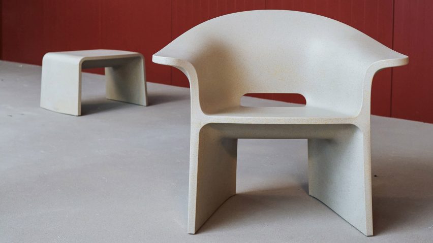 Chair and stool from Loope by Studio Rygalik