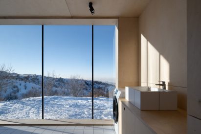 View from mountain cabin